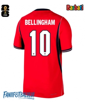 Anglia Jude Bellingham #10 Tricou Fotbal Replică Mondial 2026 Barbati Deplasare Anglia Jude Bellingham #10 Tricou Fotbal Replică Mondial 2026 Barbati Deplasare